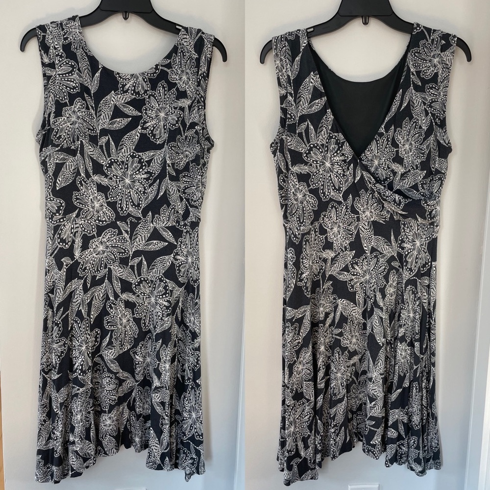 Loft fit and flare dress
